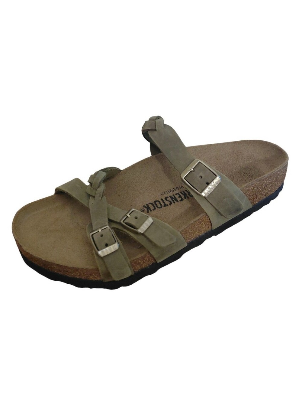 Birkenstock Franca Braided Oiled Leather Sandal
